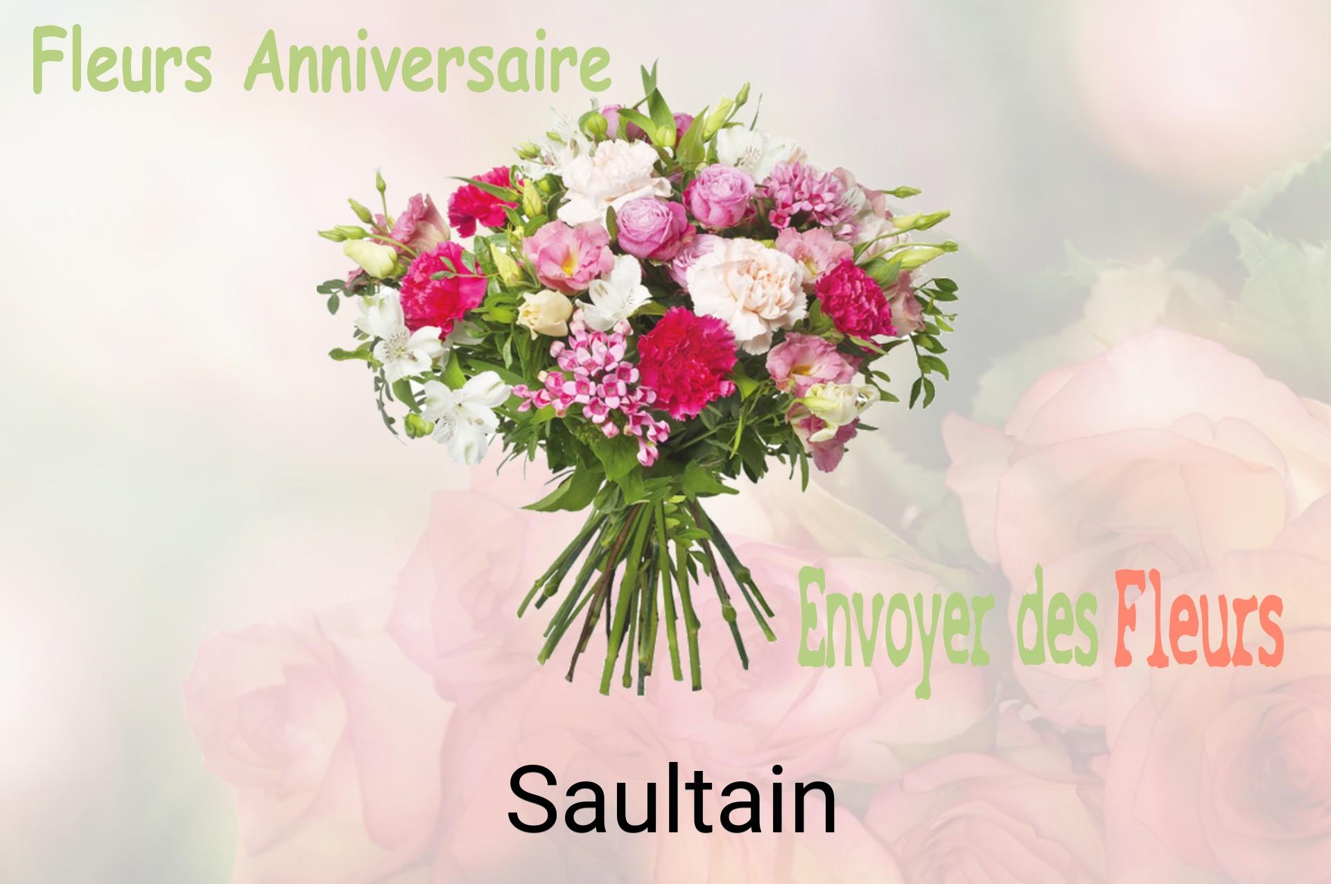 Bouquet de fleurs d’anniversaire livré à Saultain